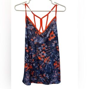 Grand Slam Active Floral Splatter Tennis Tank Top Top NWT